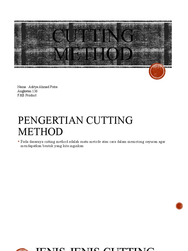 20 Essential Vegetable Cutting Methods | PDF