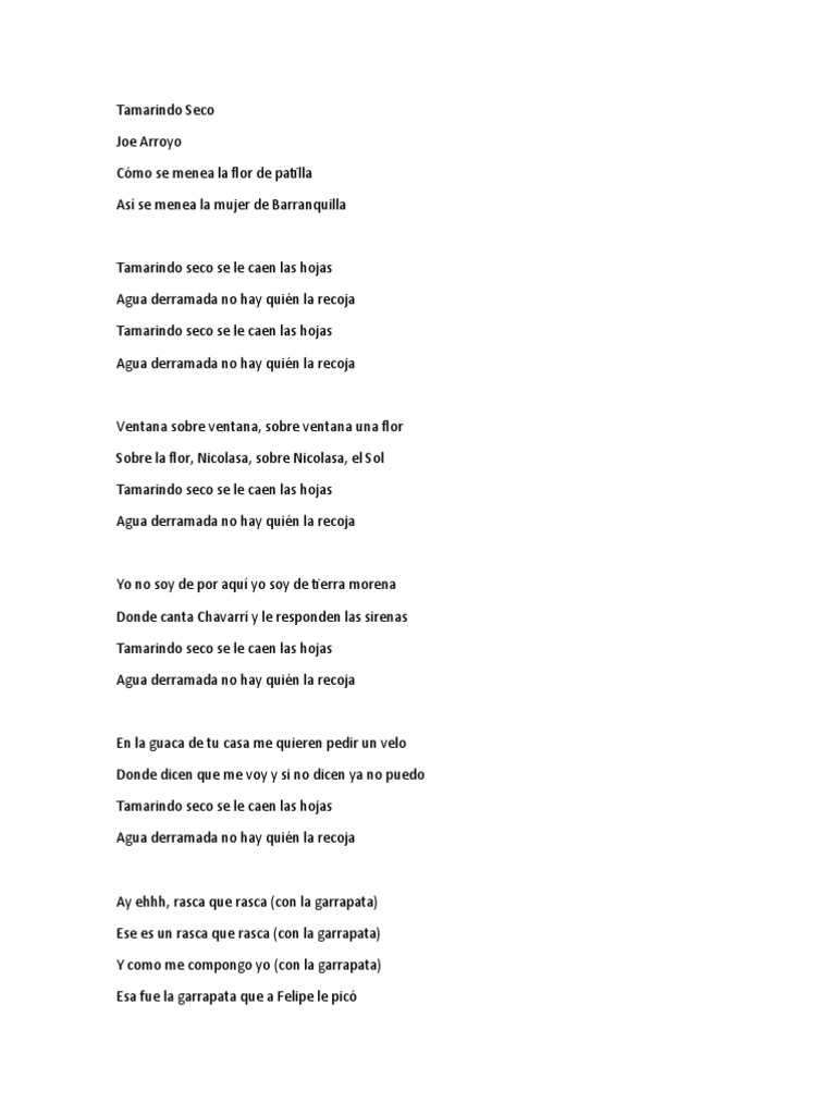 Tamarindo Seco | PDF