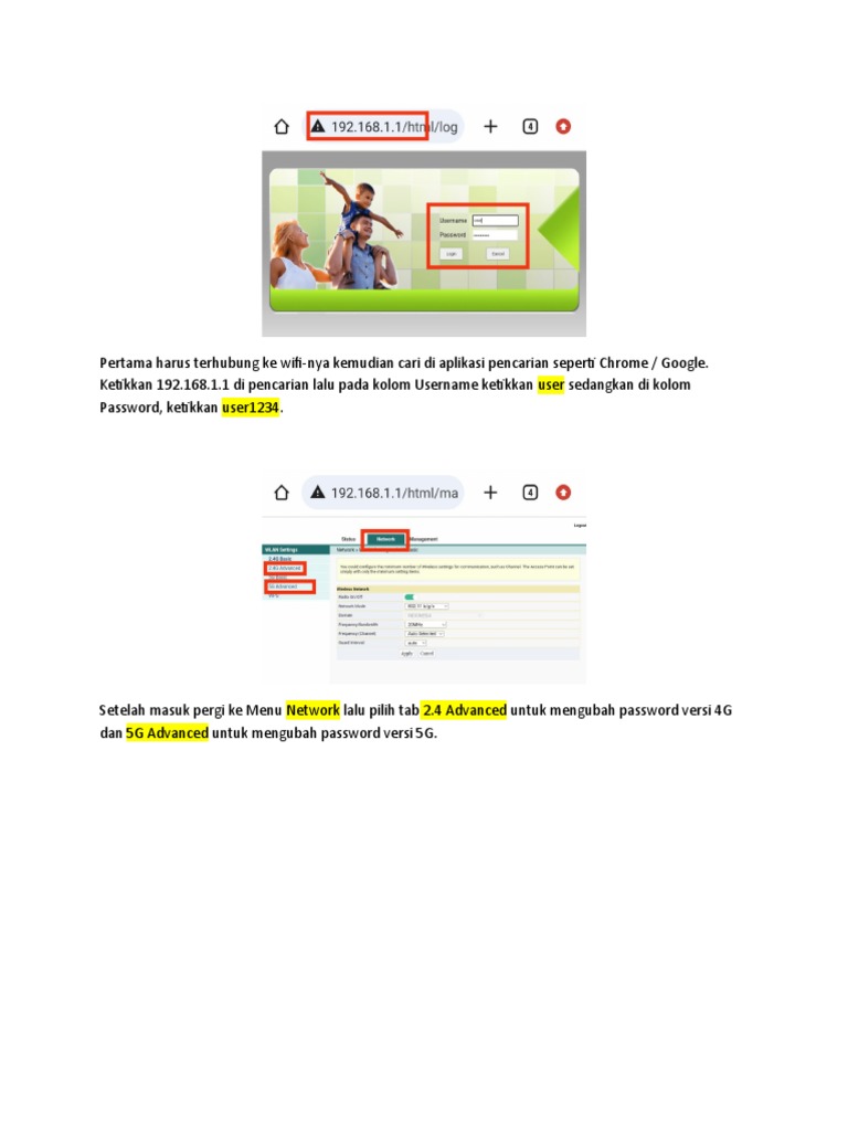 PDF Ganti Password Modem Fiberhome | PDF