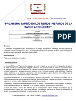 JAVIER BURGOS LUENGO, Francisco. Paganismo Tardío en Los Reinos Hispanos de La Tardo Antigüedad