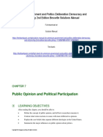 American Government and Politics Deliberation Democracy and Citizenship 2nd Edition Bessette Solutions Manual 1