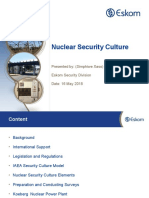 Nuclear Security Culture Esccon