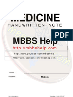 Medicine Dams Notes 2018