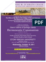 Conference on the 19th October Hermeneutic Communism