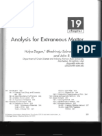 ANALYSIS FOR EXTRANEOUS MATTER