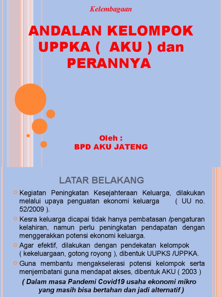 Peran UPPKA dalam Pemberdayaan Ekonomi | PDF