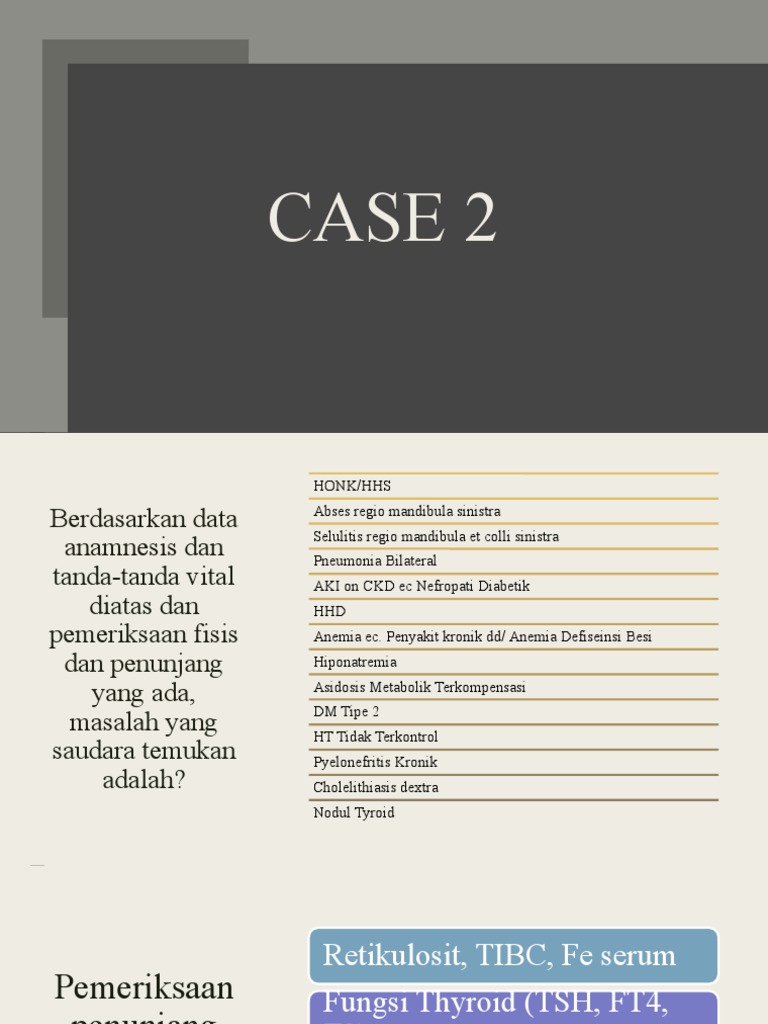 Diagnosis dan Penanganan Medis Kasus 2 | PDF