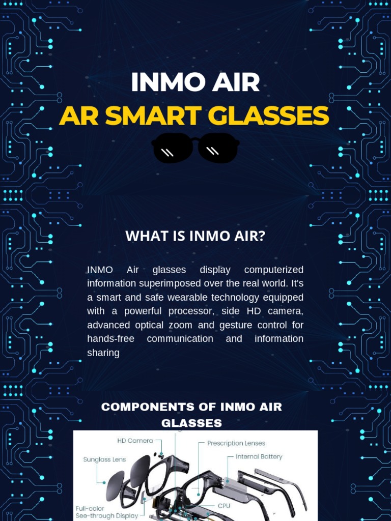 INMO Air AR Smart Glasses Overview | PDF