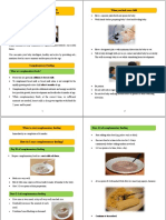 Booklet On Complementary Feeding For Care Givers English