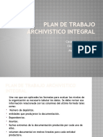 PLAN DE TRABAJO ARCHIVISTICO Diapositivas.