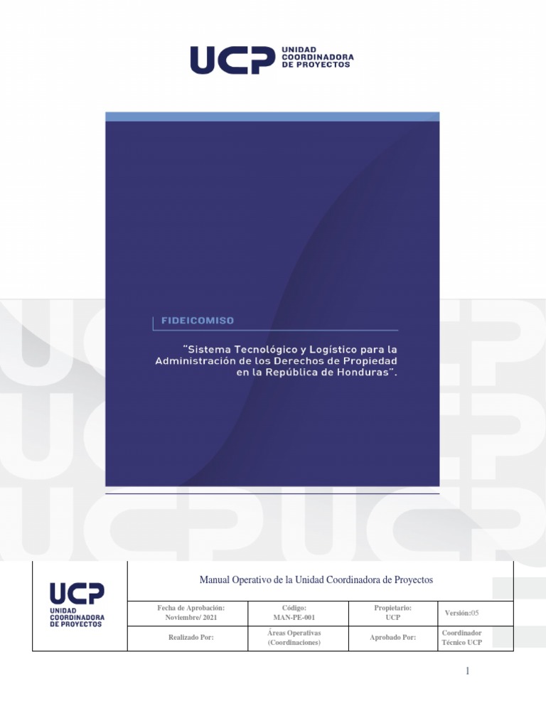 Manual Operativo UCP Nov 22 | PDF