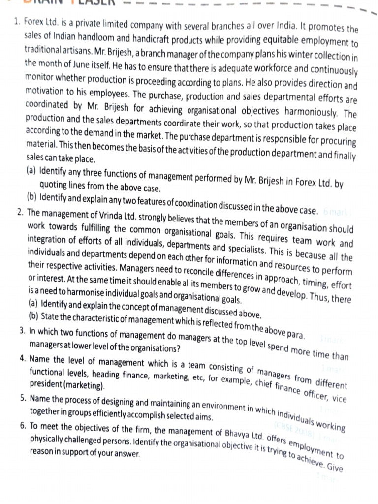 Worksheet Case Study Chaoter 1 And 2 Pdf Employment Sales