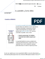 Como Conectar Baterias en Serie o Paralelo