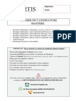 Candidature Mastère - 22-03-23