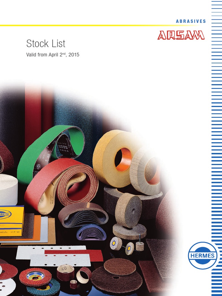 Catalogo HERMES Stock Hamburgo 2015 PDF Grinding (Abrasive Cutting