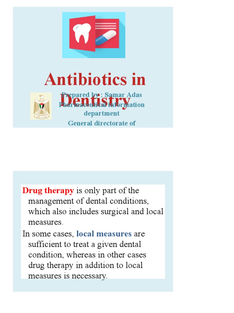 Antibiotics in Dental Treatment Guide | PDF