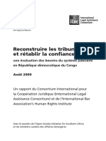 Reconstruire Les Tribunaux Et Rétablir La Confianace en RDC