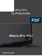 4P's - 7P's by Philip Kotler