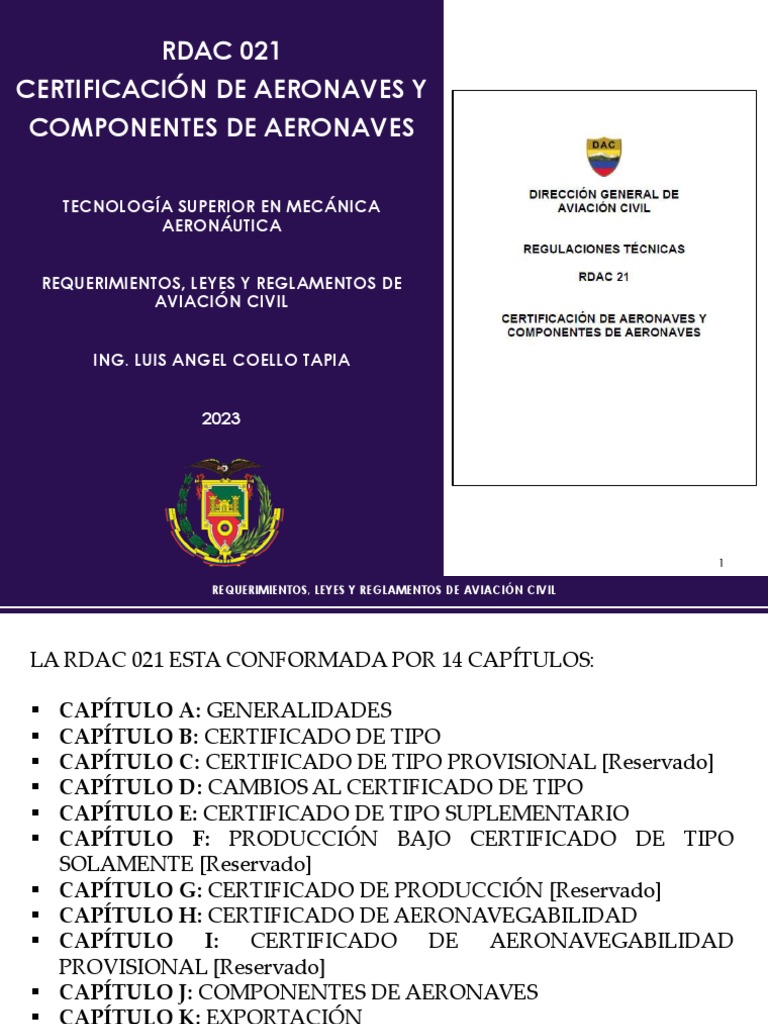 RDAC 021: Certificación Aeronaves | PDF | Aeronave | Transporte