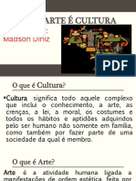Arte É Cultura. 08 de Fevereiro de 2023
