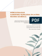 Interculturalidad Alimentario Nutricional en La Etnia Wixarika
