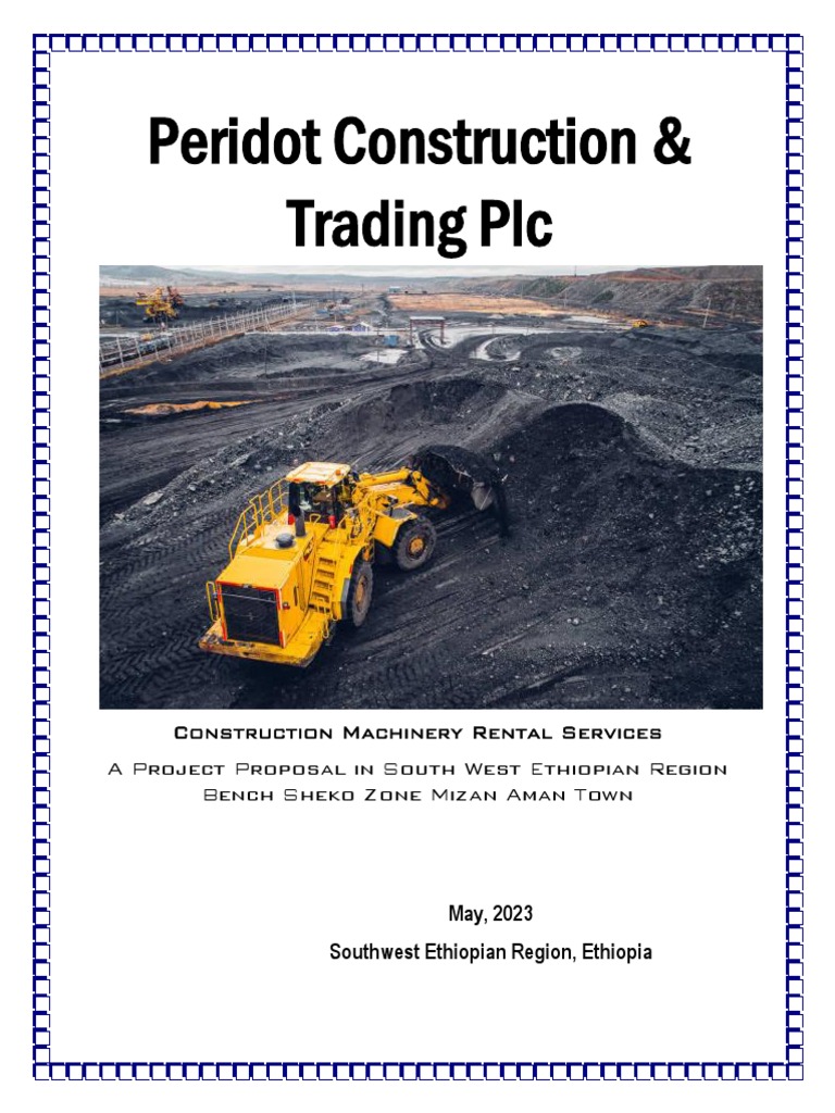 Peridot Construction PDF Startup Company Small Business