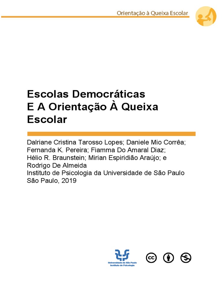 Escolas Democráticas E A Orientação À Queixa Escolar | PDF ...