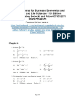 Applied Calculus For Business Economics and The Social and Life Sciences 11th Edition Hoffmann Test Bank 1