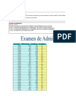 Examen de Admision