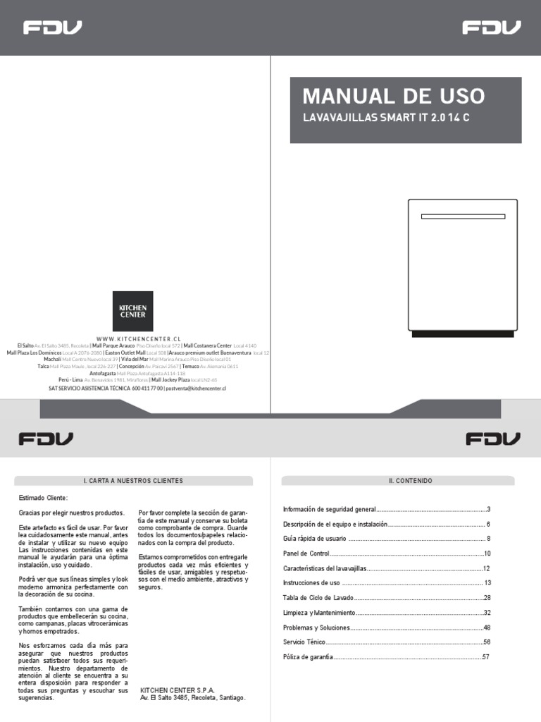 Manual de Uso | PDF | Lavavajillas | Detergente