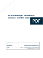 Cardona - ACTIVIDAD DEL AGUA EN ALIMENTOS - CONCEPTO, MEDIDA Y APLICACIONES