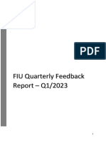 Feedback To Reporting Entities-Q1 2023