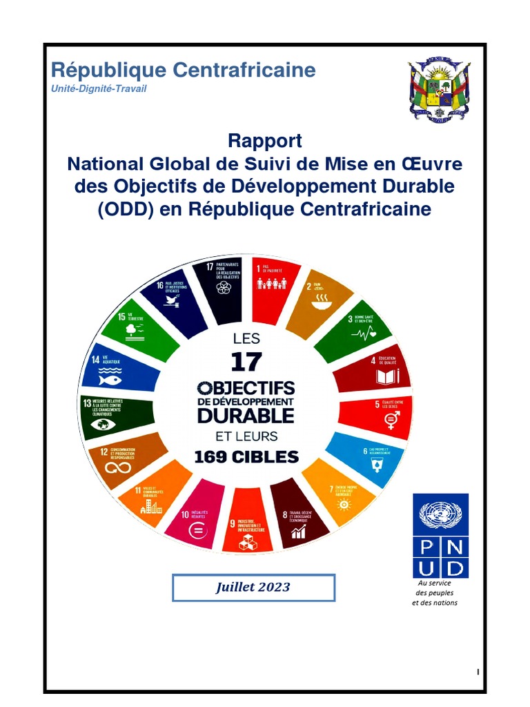 Suivi des ODD en RCA : Rapport 2023 | PDF | Développement durable ...