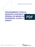 Procedimiento para El Registro Contable Por La Pérdida de PPE BLD 19 04 2022 ACTUALIZADO