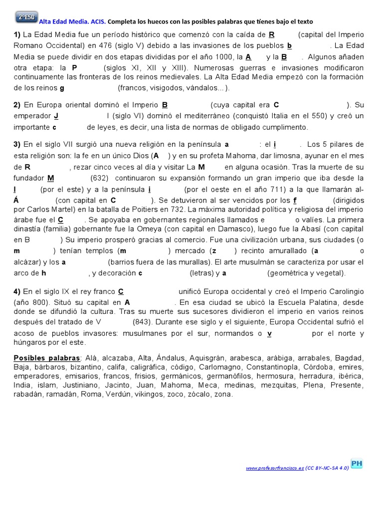 FAS Alta Edad Media | PDF | Edades medias | imperio Bizantino