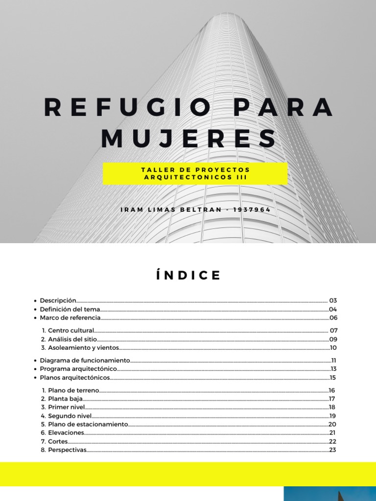 Refugio para Mujeres Víctimas de Violencia | PDF