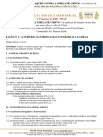 Esboço Da Lição 6 - A Sutileza Das Ideologias Contrárias À Família - Ev Marcos Jacob