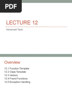 Lec12 (Topic 7 Advanced Topic)