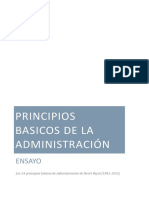 Principios Basicos de La Administración