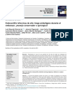 Endocarditis Infecciosa de Alto Riesgo Embolígeno Durante El Embarazo: ¿Manejo Conservador o Quirúrgico?