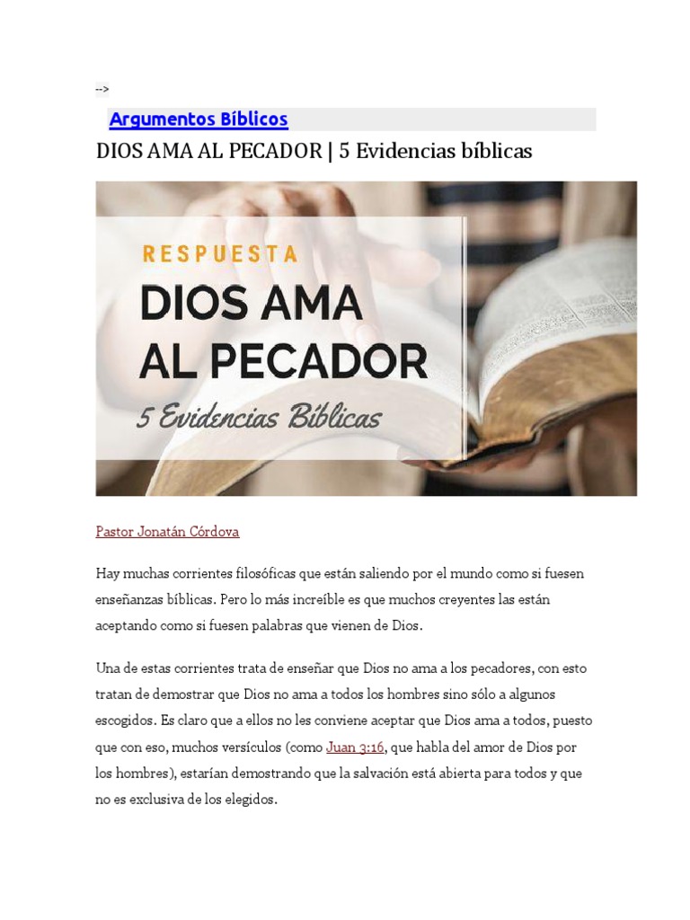 dios-ama-al-pecador-5-evidencias-b-blicas-pdf-amor-pecado