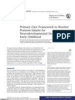 Primary Care Framework To Monitor Preterm Infants For Neurodevelopmental