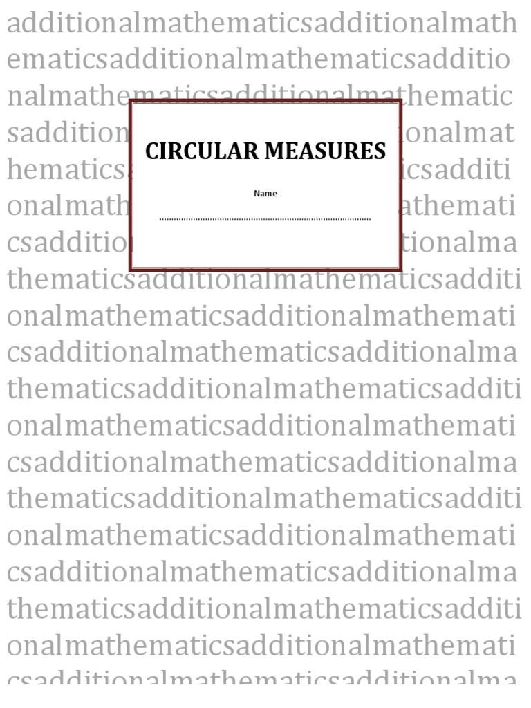 Circular Measures and Radian Conversions | PDF | Space | Rotation