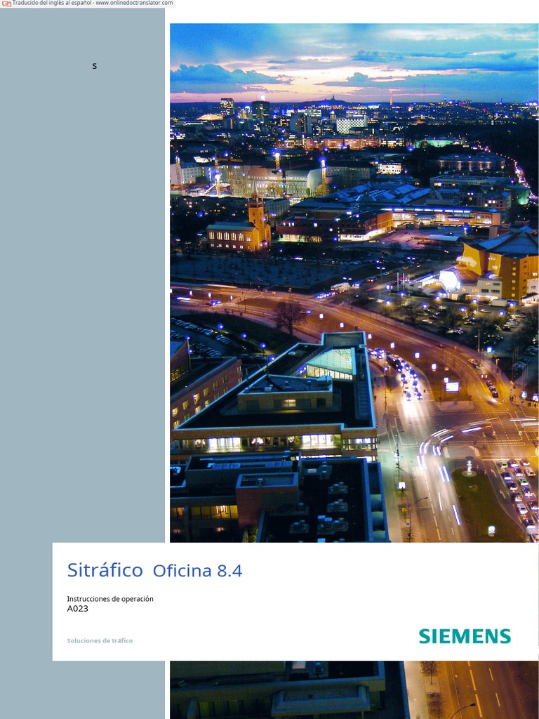 Sitraffic Office Manual en (001-046) .En - Es | PDF | Negocios ...