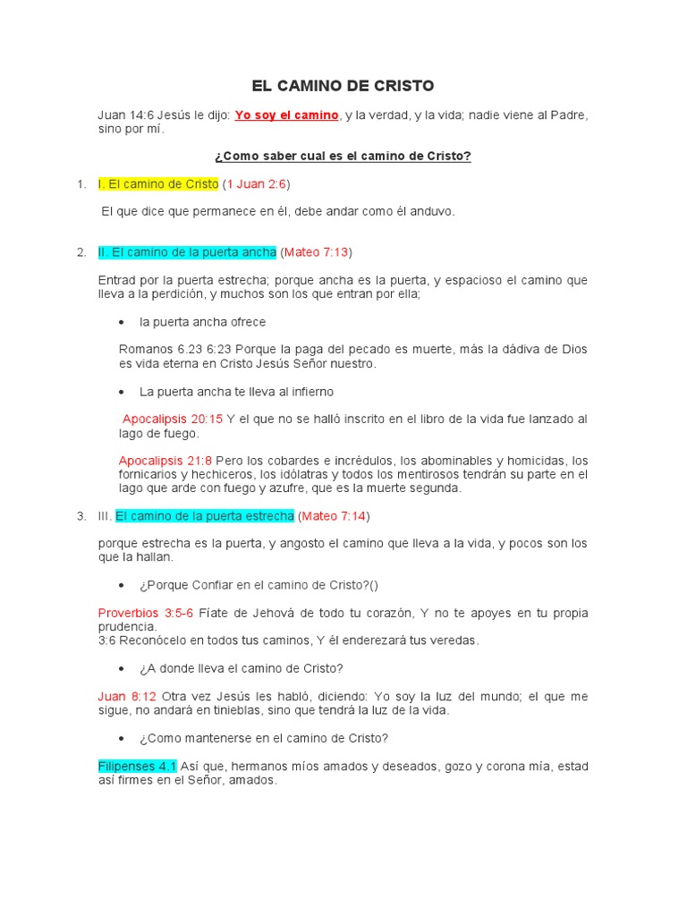 El Camino de Cristo | PDF