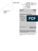 Summary of Charges: My Bill Summary For October 2022