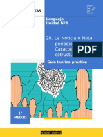 SN1-LEN-U4. - Guía 28 - La Noticia o Nota Periodística. Características y Estructura