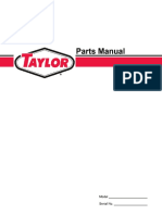 Parts Manual Serial No. 21997 Taylor