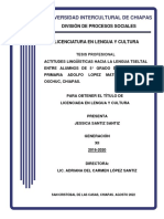 Tesis Final - Actitudes Linguisticas Hacia La Lengua Tseltal en Niños de Quinto Grado - Jessica Santiz Santiz