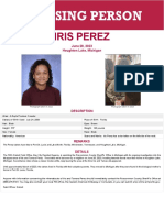 MISSING PERSON: Iris Perez